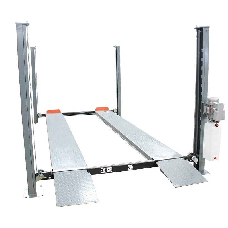 High Quality Custom Made Height  Double Level Four Post Hydraulic Parking Lift