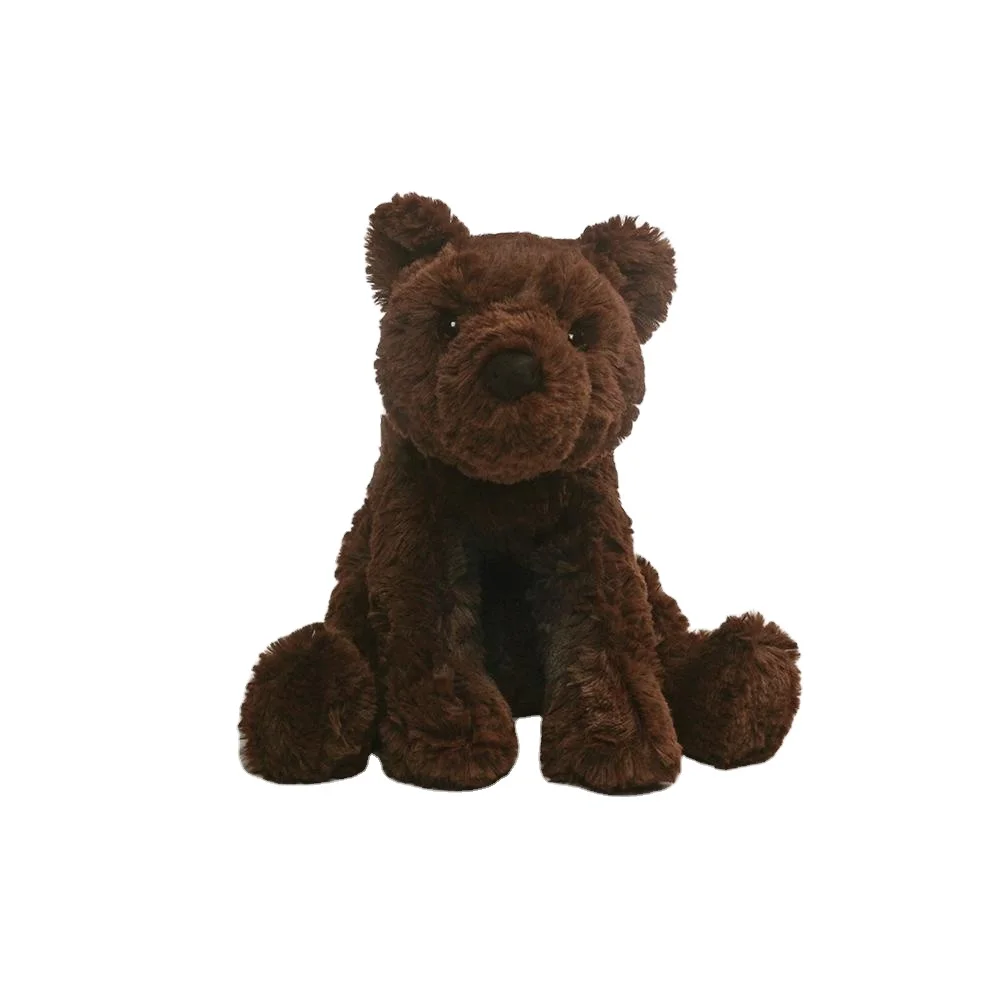 
Cute Soft Dark Brown Bear Toys Stuffed Teddy Bear OEM 