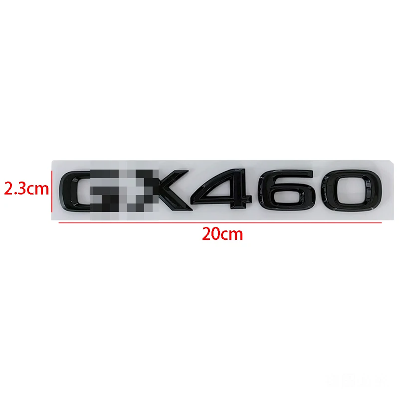Hot sale 3D ABS Plastic Emblem GX400 GX460 GX470 badge Logo for Car Tailgate Trunk Sticker Decoration