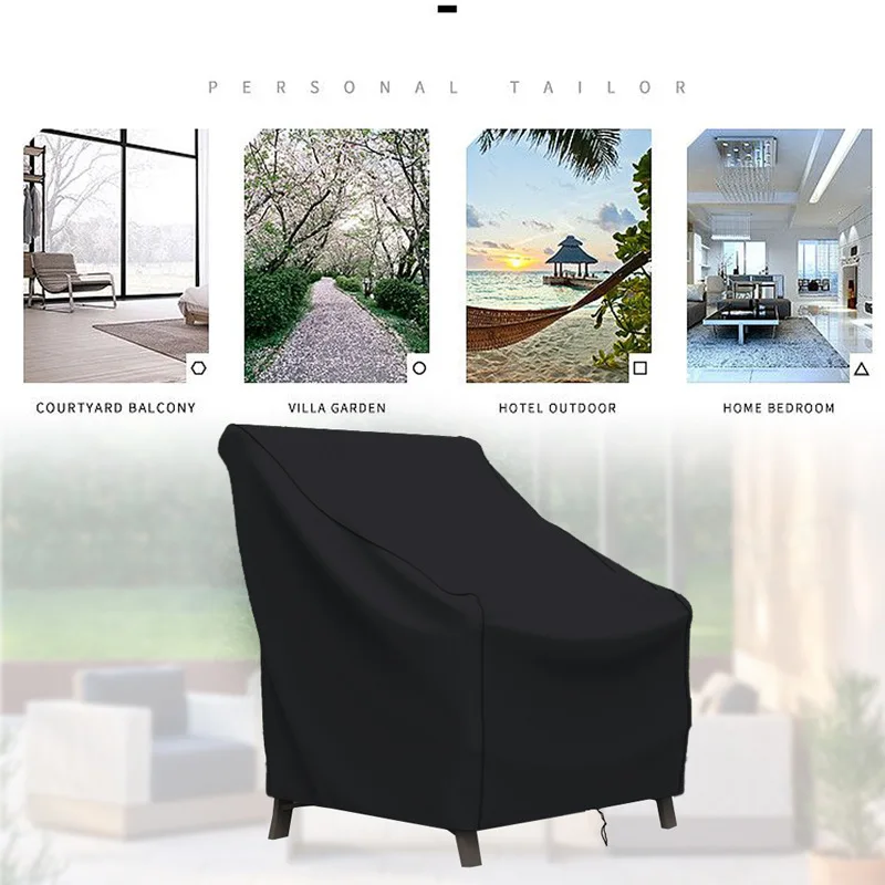 Waterproof Sturdy Patio Chair Covers for Outdoor Furniture Single sofa cover Patio Chair Cover