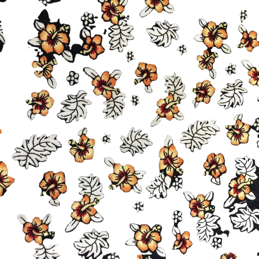 Stock Lot Good Quality Hawaiian Viscose Challis Floral 100% Rayon Digital Printed Viscose Sunflower Fabric For Dress