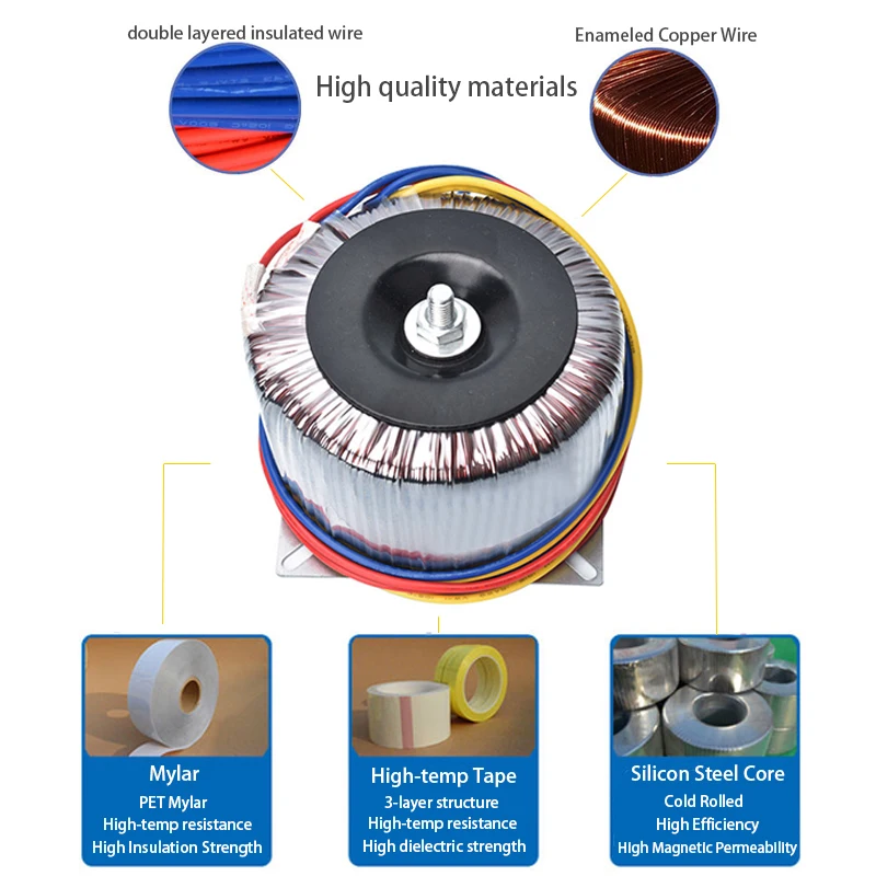 45 0 45 24-0-24 50 0 50v Electrical toroidal transformer for audio amplifiers