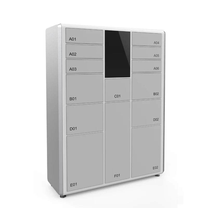 Face Recognition & RFID/Barcode System Smart Self-Service Lockers for Gym, Spa & Water Park, Automatic Digital Storage Solution