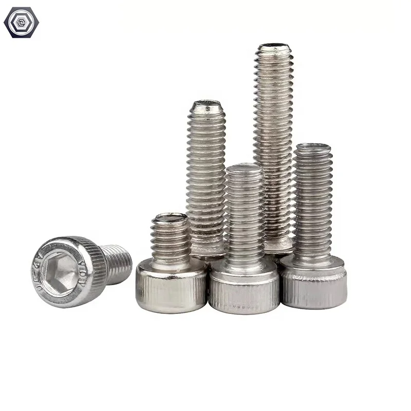 DIN912 Stainless Steel 304 Hexagon Socket Head Cap Screws Hex Cup Head Bolts for Mechanical Equipment