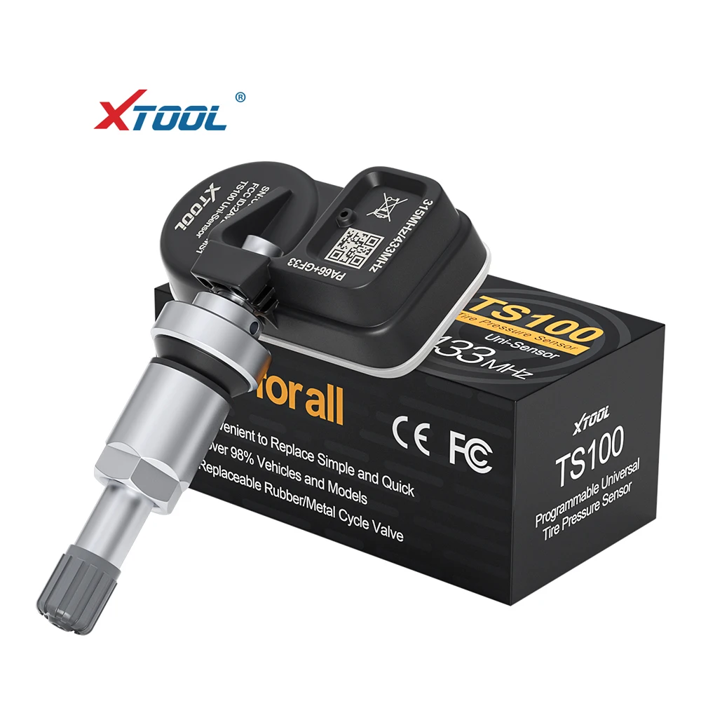 Оптовая продажа XTOOL TS100 Датчик 433/315 МГц TPMS датчик Инструменты для ремонта шин сканер TP150 измеритель давления в шинах