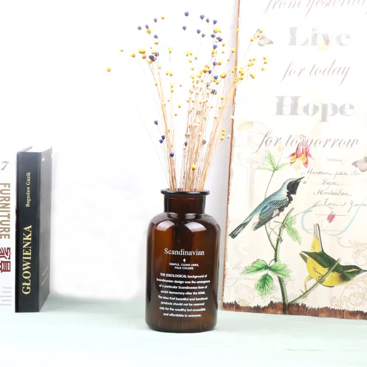 Modern Clear Flower Glass Vase for Home Decor