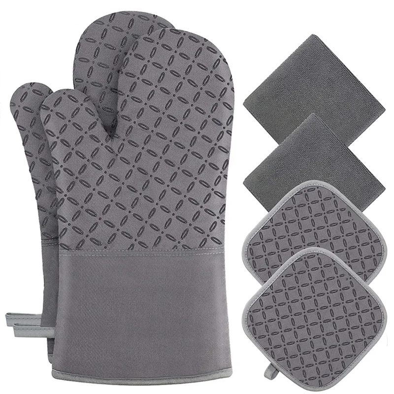 Oven Mitt Cooking Thick Tool Hot Sale Baking Aramid Fabric Heat Resistant Etc All Season Not Support 14 X 7 Inches Camping Bag