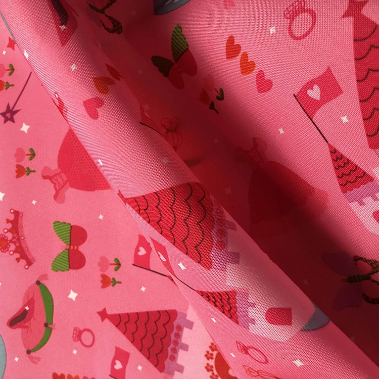 Eco-friendly Reclaimed Material 100% Ployster Outdoor Oxford Cartoon Printed Form Factory Fabric