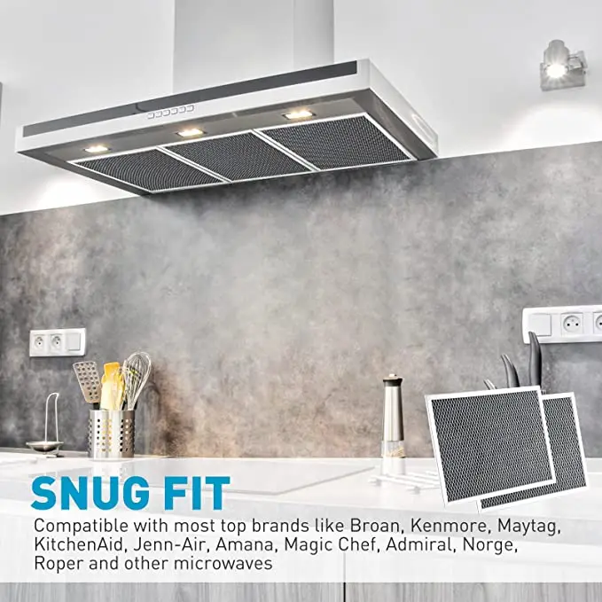 Hot sell BOTNA Charcoal Filter for Range Hood Grease Filter Replacement- 10-1/2 x 8-3/4 x 3/8 Inch