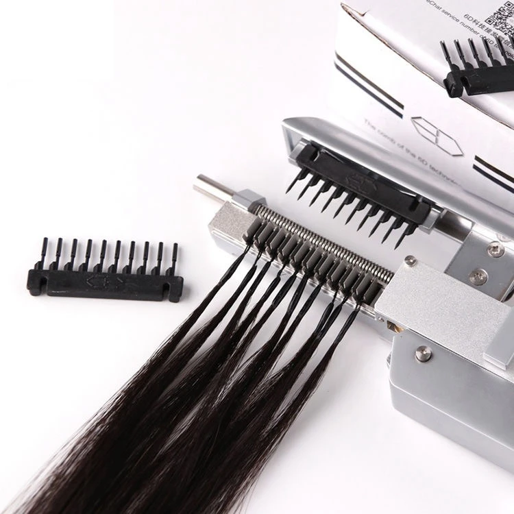 Installation Equipment Tools The Best Remy 6D Hair Extension Machine Double Drawn Human Hair 6D Hair Extensions