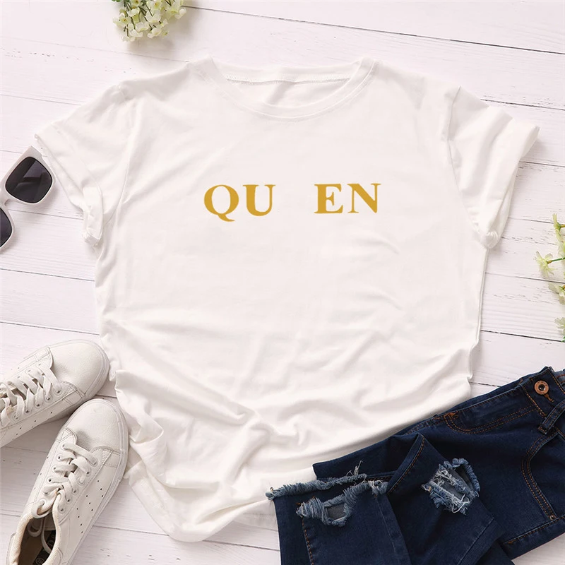 Wholesale latest designs multi color digital printing women tops graphic t shirt organic cotton custom stylish ladies tee shirt