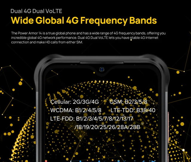 Ulefone Power Armor 14 Rugged Phone 10000mAh Android 11 2.4G/5G WLAN cellphone Global Version NFC Smartphone Wireless charging