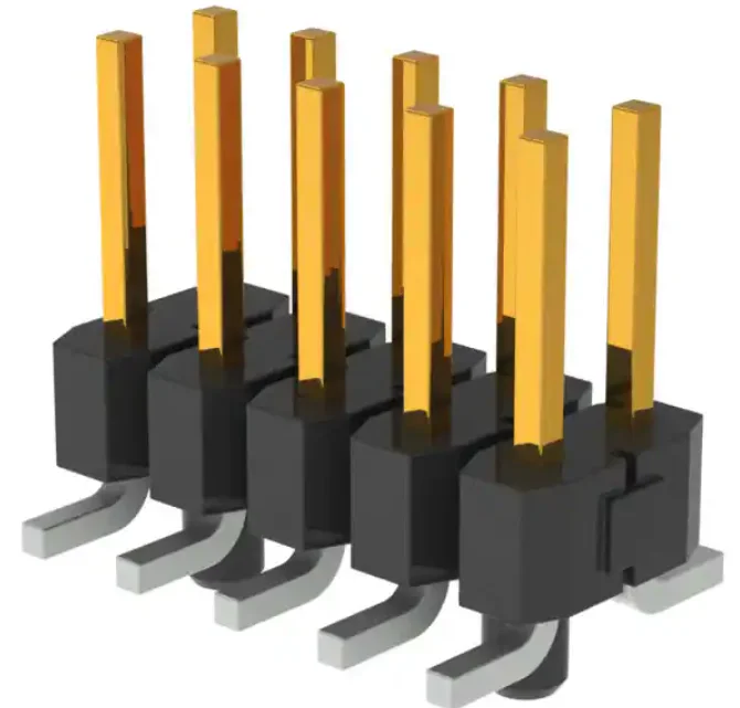 2.54mm pin header double row 2.54H smt customized connector samtec TSM-105-01-L-SH-A-P-TR