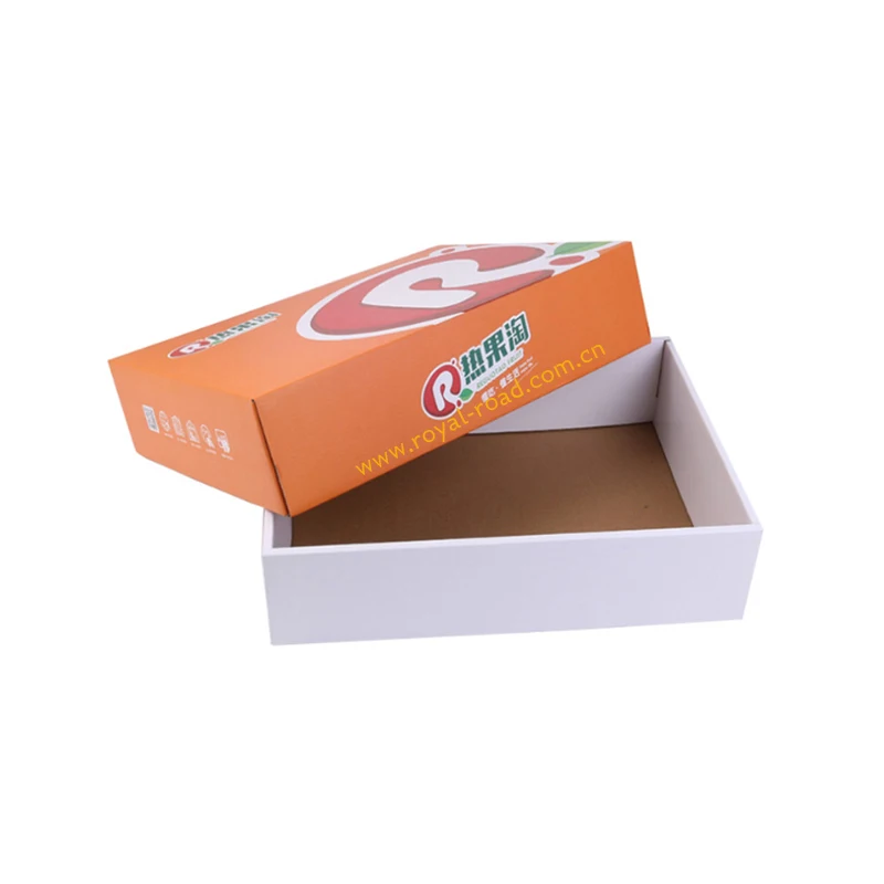 Wholesale custom printed unique corrugated fruit box for packing