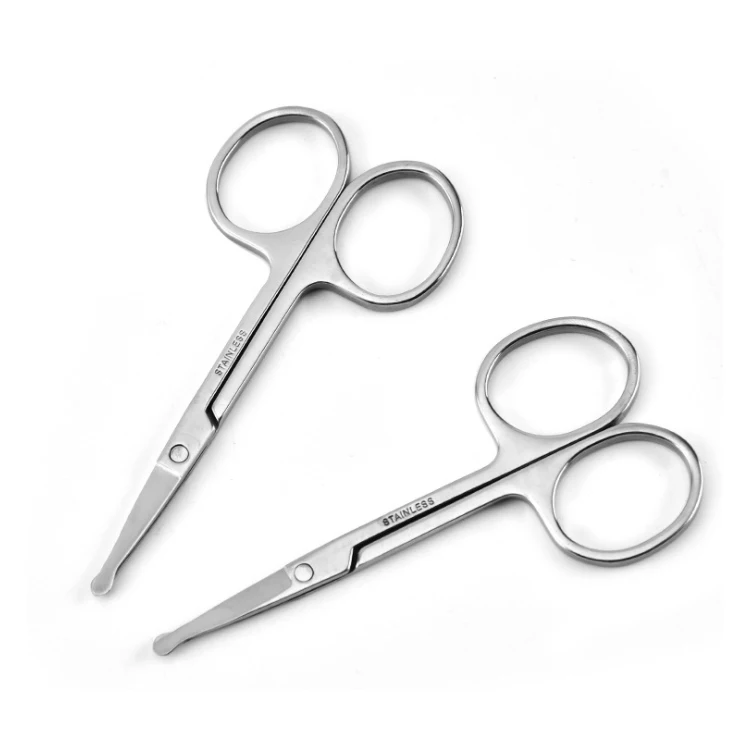 High Quality Stainless Steel Point or Rounded Manicure Nail Cutting Scissors