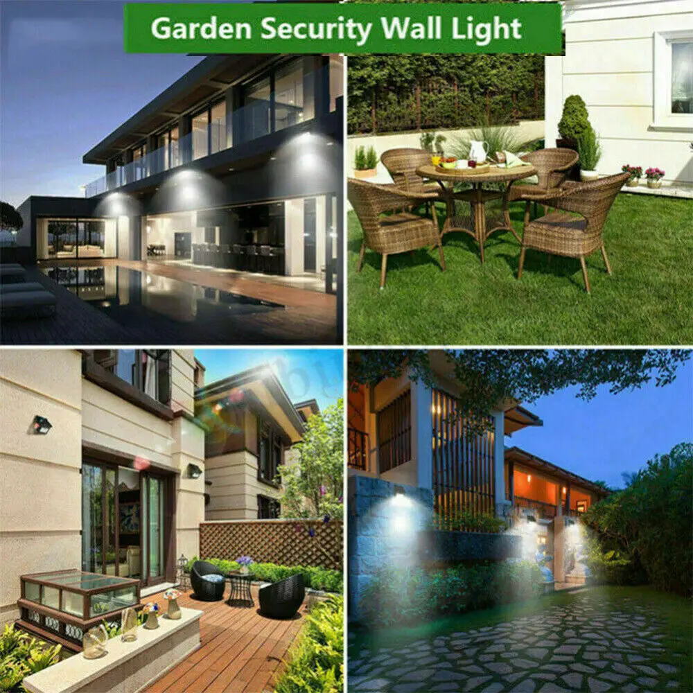 20 Led Waterproof Solar-sensor motion-sensor Wall Light Outside Garden Street Lamp