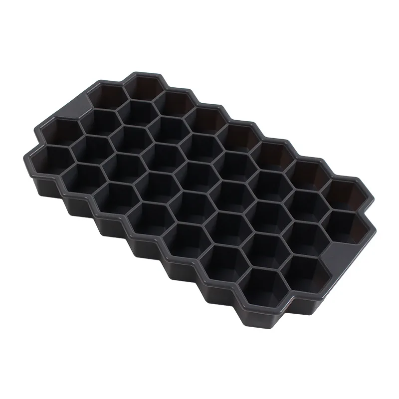 Summer honeycomb shape fruit cube easy release ice tray silicone mold