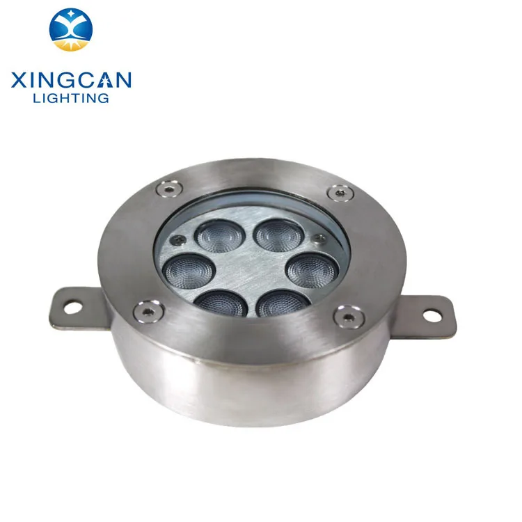 6W9W LED stainless steel waterproof underwater light color changing RGB IP68 Underwater Light Pool Fountain Light
