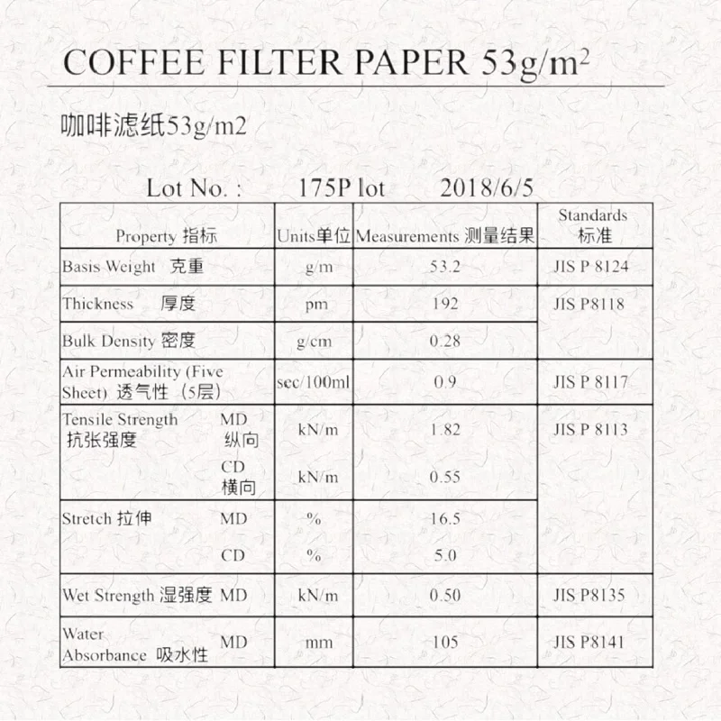 V02 100pcs V60 Shape Coffee Filter Paper 2-4Cup For Drip Coffee Filter Cup paper coffee filter
