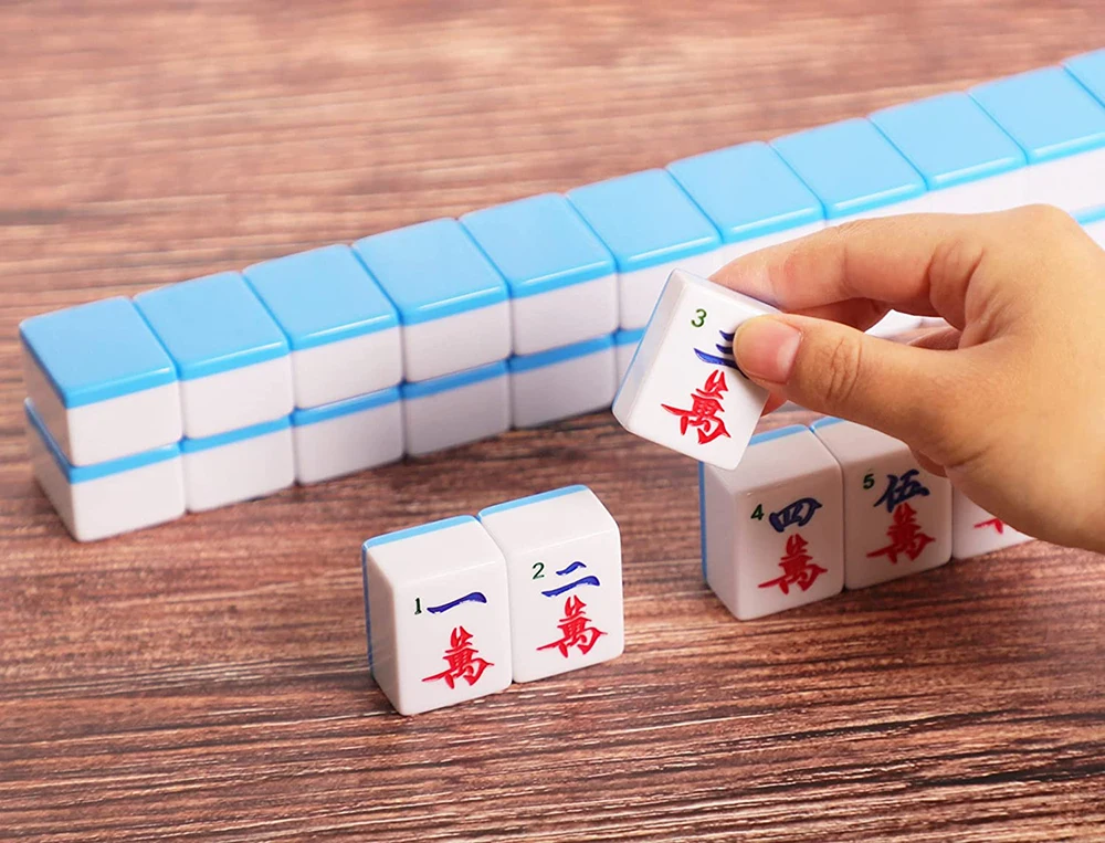 Chinese Melamine majiong custom mahjong travel case set