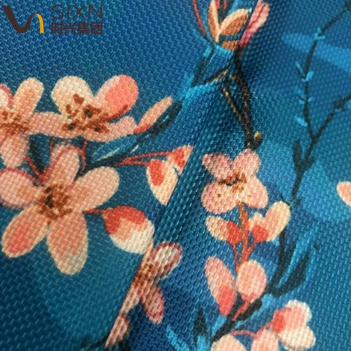 Floral Printing 1050D*1050D FDY 100% Polyester Oxford Waterproof PU Coating Luggage Fabric