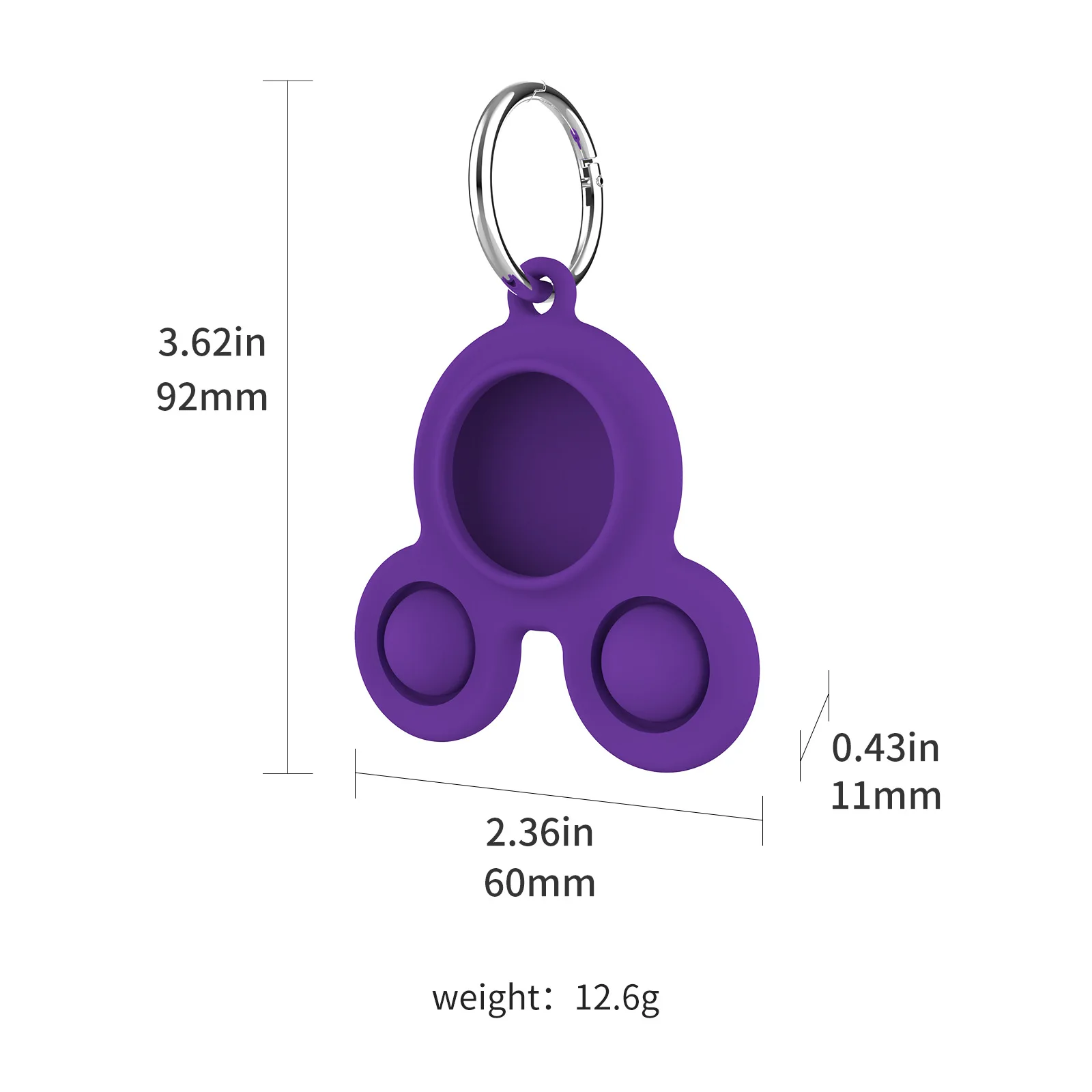Pet tracking anti-lost elderly child guard baggage wallet key cellphone anti-lost soft silicone Protector Case key chain