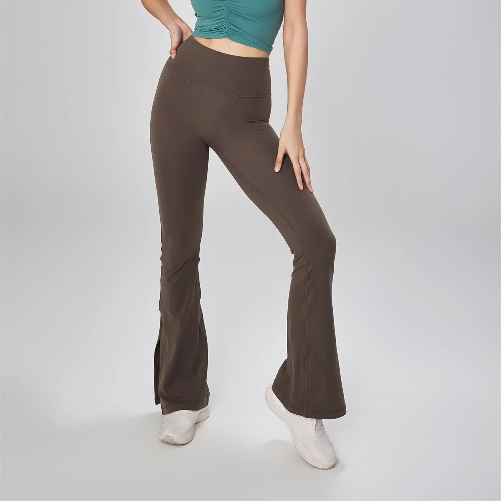 MEISU 2024 One Size Fits All Lulu Yoga Pants:High Waist Lift Butt Yoga Flare Pants Outdoor Peach Hip Fitness Pants for Women