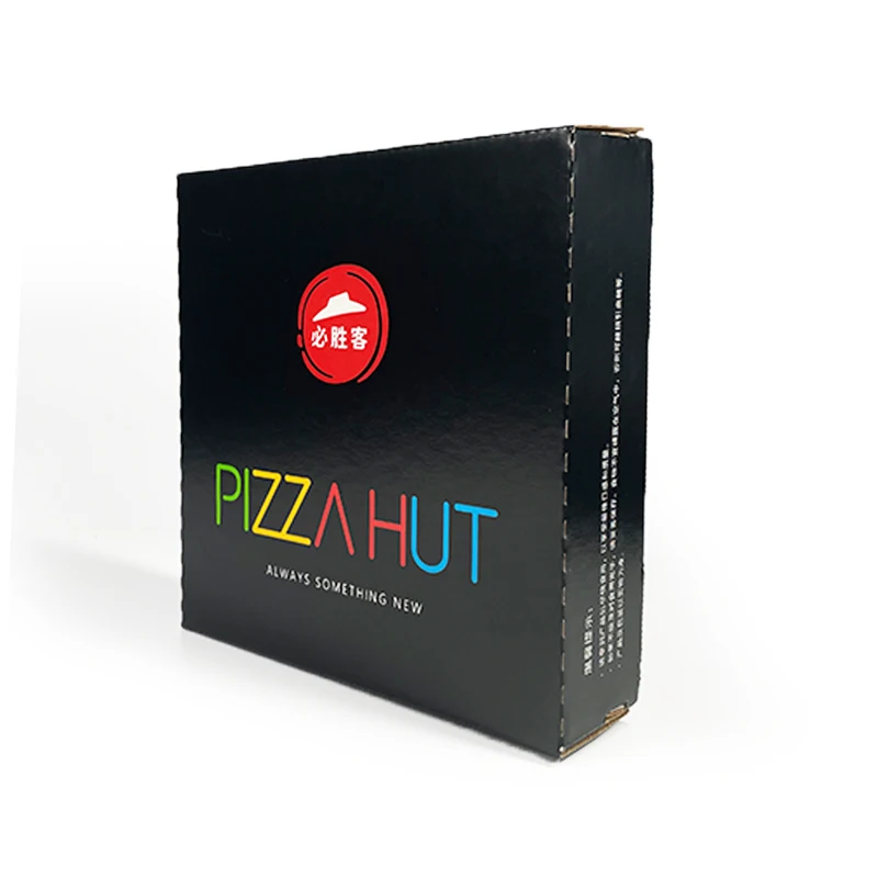 Reusable Wholesale Corrugated Paper Frozen Pizza Boxes 12 Inch Carton Delivery Pizza Packaging Box Custom Logo With Window