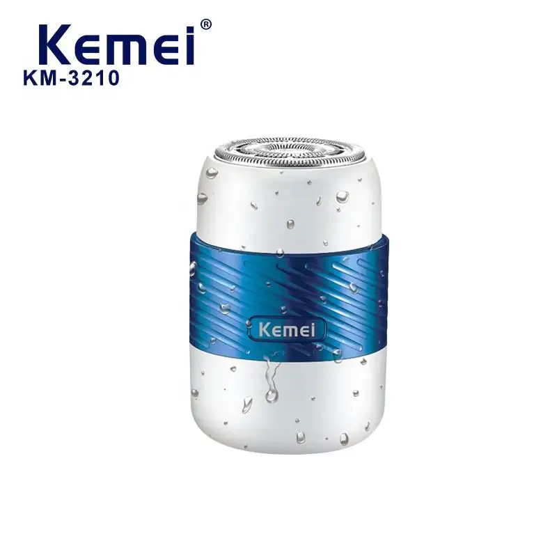 Мини-дизайн для сухой и влажной уборки бритья Km-3210 Usb зарядка всего тела моющиеся мужская бритва