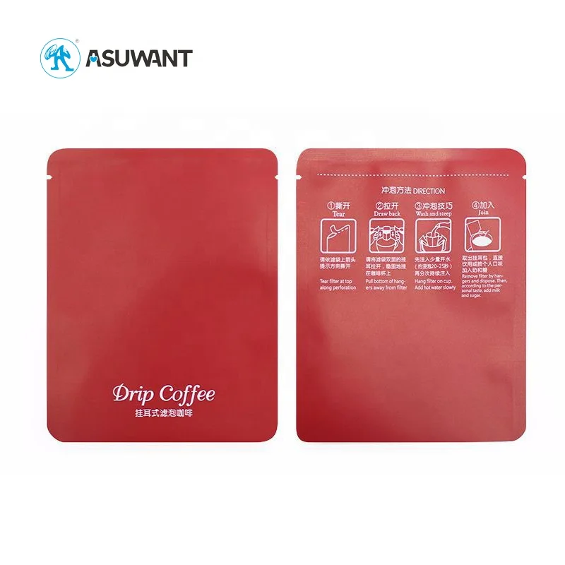 Custom Multi-color Compostable Retail Tea Packaging Metallic Laminated Foil Heat Seal Empty Tea Sachet Bags