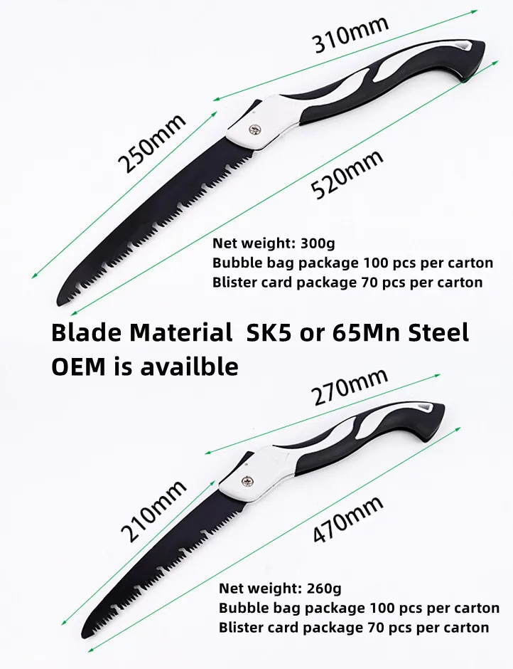 180 210 250 330 mm Mini Camping Garden Tree Branch Manual Folding Hand Pruning Saw