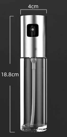 Oil BBQ Oil Spray Bottle Oil Sprayer Olive Transparent Kitchen Glass Newest Multi-function Creative Smart Kitchen Tools Cooking
