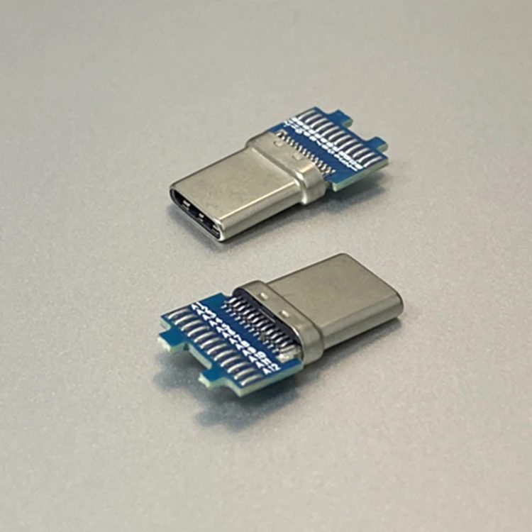 Заводской производитель USB type c 3 1 Штекерный разъем 24 pin с печатной платой паяльные прокладки