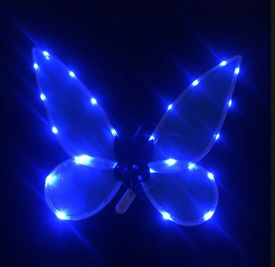 Light up Fairy Wings for Adults LED Butterfly Wing for Girls Women Halloween Birthday Costume Dress Up Decorations