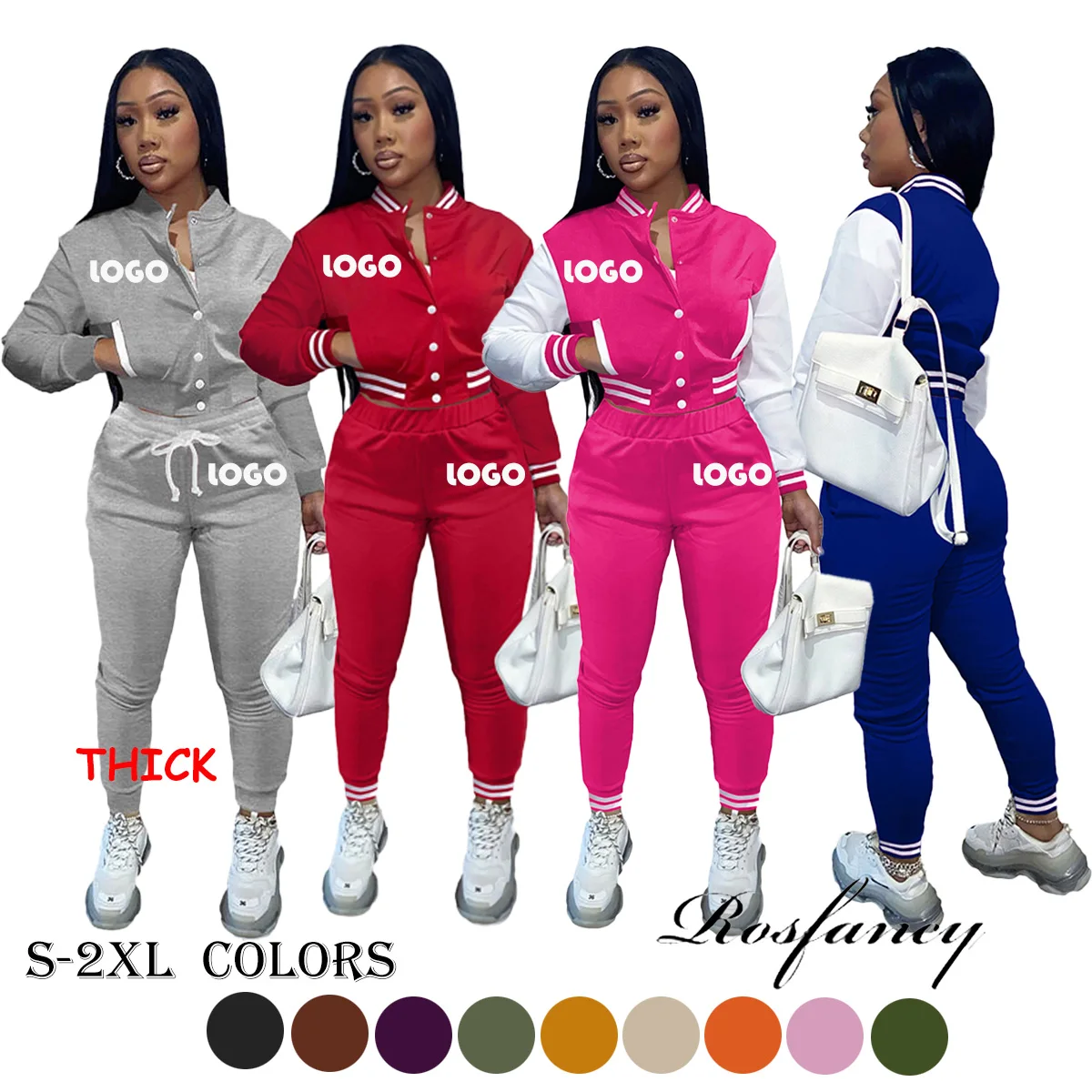 OEM ODM Wonderfulsportz Jogger Sweatpants And Hoodie Set Pants Sports Suit Sweatsuit Set Tracksuit Fall Women Clothes