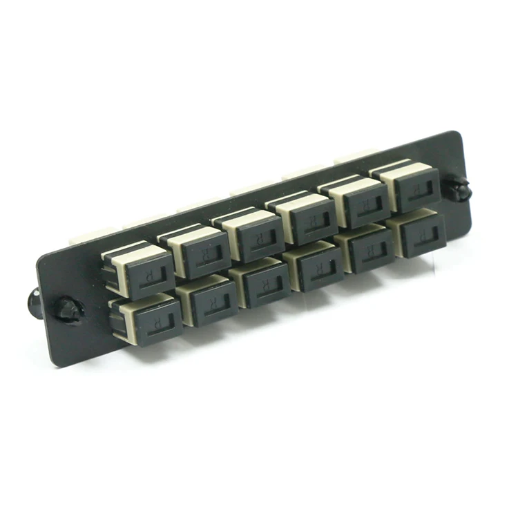 
12 Ports LC Duplex SC Simplex 12 fibers Beige MM LGX Adapter Plate 