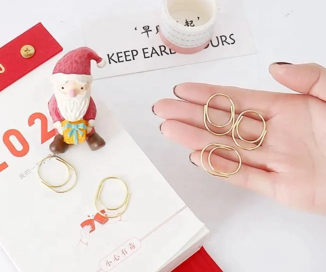 Gold Paper Clips Large Size 2 inch Office Clips for School Personal Document
