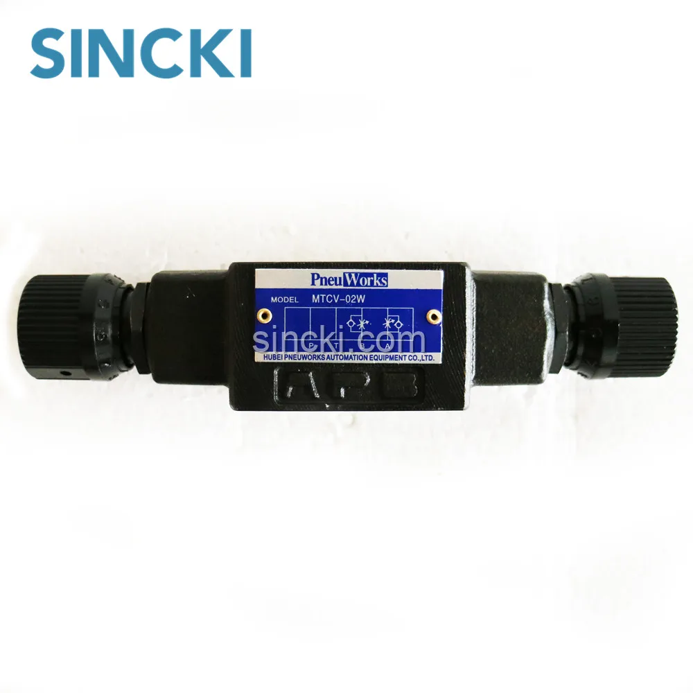 Yuken Type MTCV-02 Modular Hydraulic check Throttle Valve