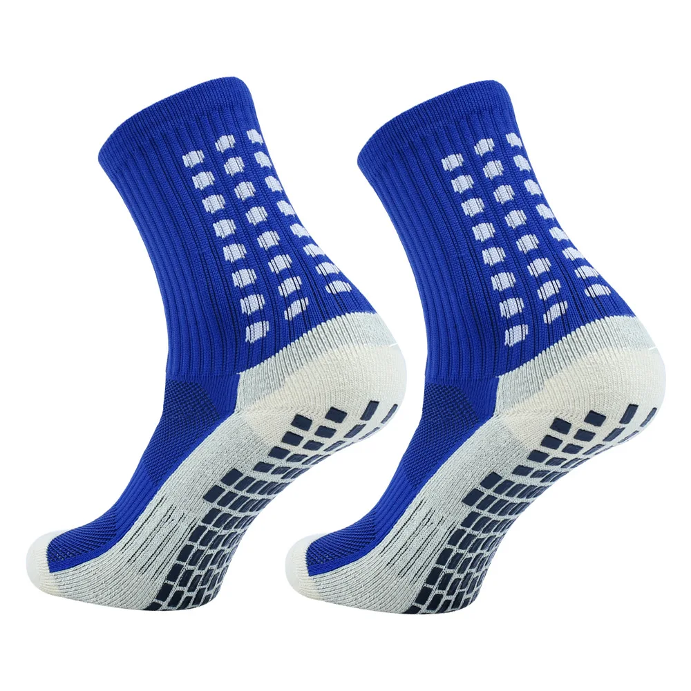 Kangyi Breathable Athletic Grip Socks Football Custom logo Non Slip Anti-slip Mid Calf Soccer Socks