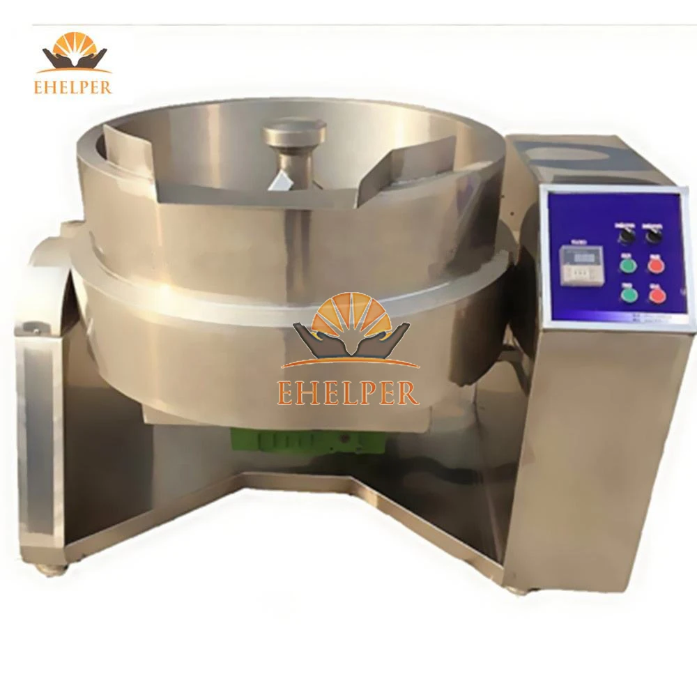 large scale CE approved stainless steel industrial cooking mixer for liquid food cooking for chili caramel tomato potato sauce p