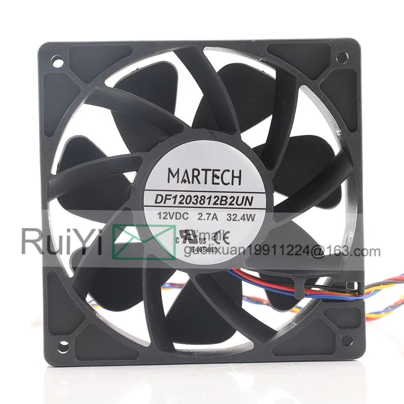 Original MARTECH 24V 48V DC12V 2.7A EC AC 12CM 12038 120X120X38MM DF1203812B2UN Ant S19 Cooling Fan