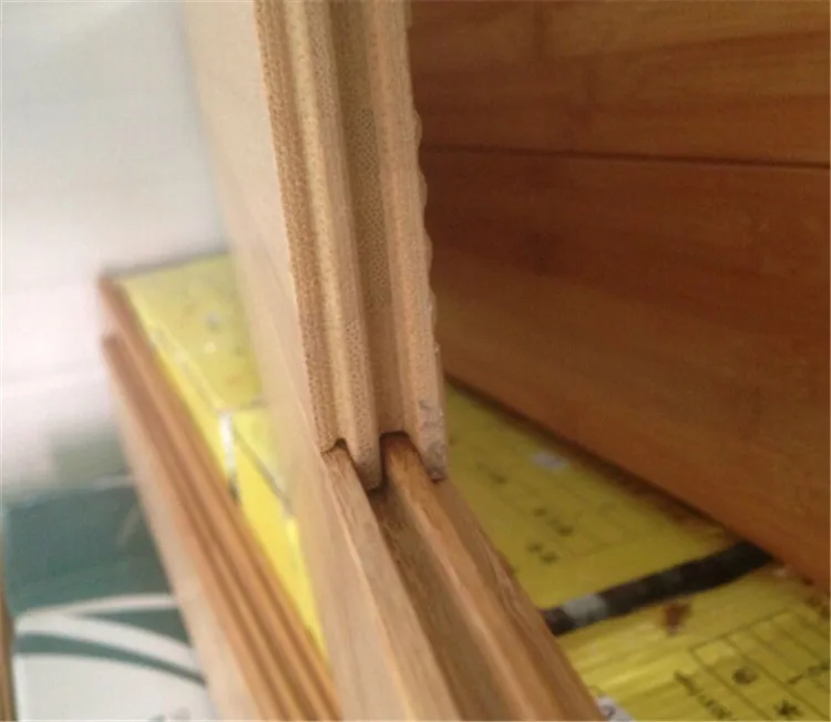 Натуральный цвет, горизонтальный тип, класс E0, сертификат CE, прочная бамбуковая комнатная напольная доска