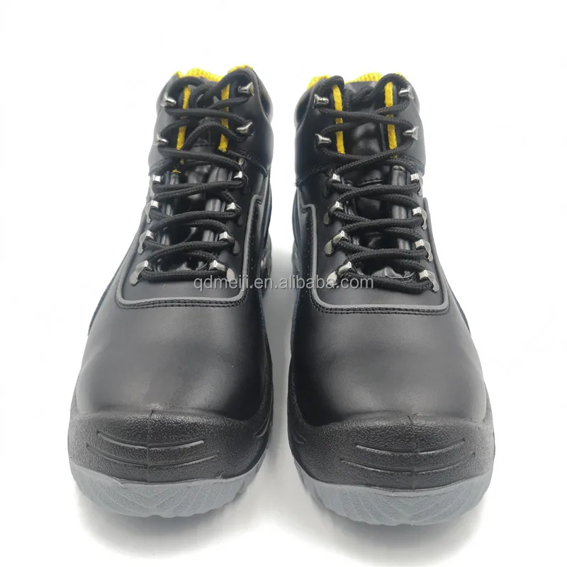 Cr Oil-Proof PU/PU Injection Outsole Work Safety Boots Essential Anti-Smashing with Reflective Strip for Night Staff HSB099