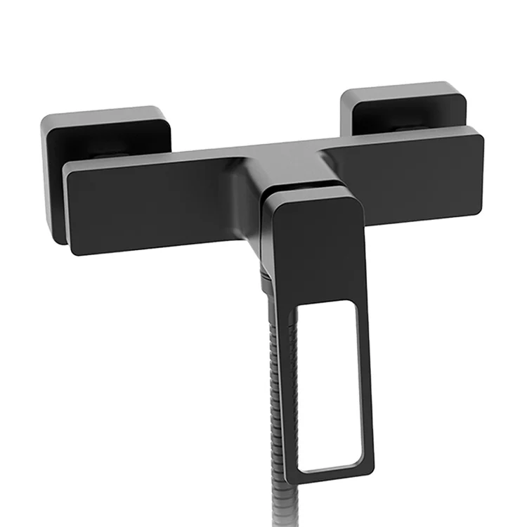 Modern Wall-Mounted Shower Diverter Valve Hot Cold Brass Faucet Water Mixer with Ceramic Core Bathroom Fixtures