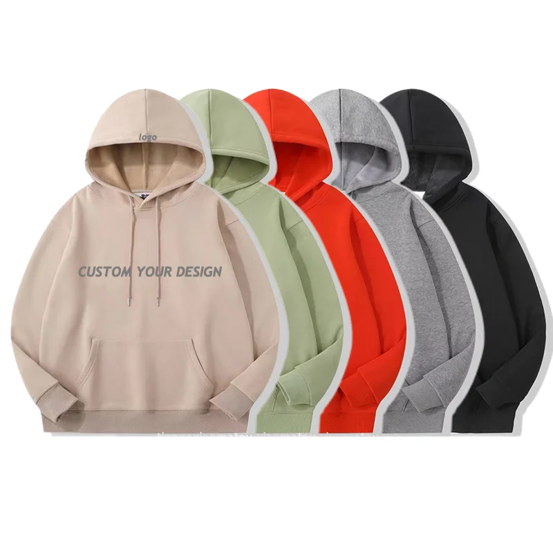 500 Gsm 100% Cotton Fleece Winter Wholesale Mens Hoodies Heavyweight High Quality Oversize Double Layer Hoodie Blank For Women