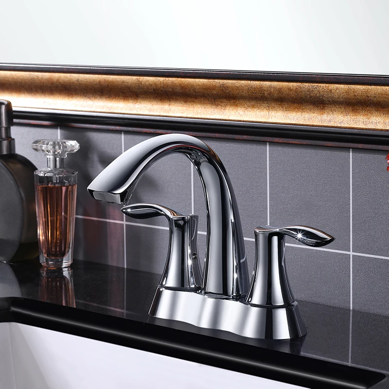 Modern Solid Brass Single Hole Chrome Face Wash Basin Faucet for Bathroom Vessel Sink