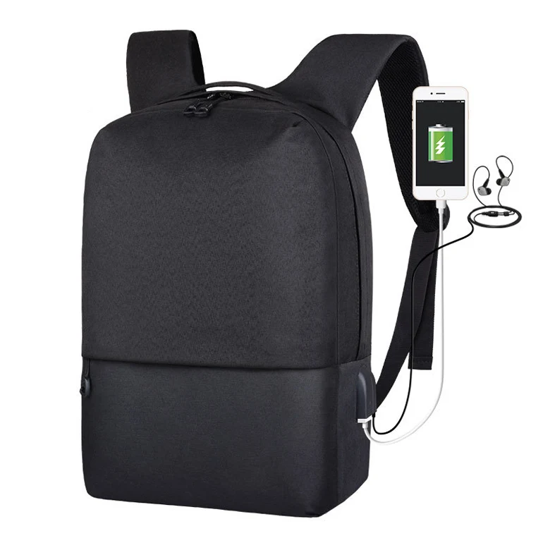 Blank stock oxford fabric USB charge outdoor laptop backpack bag