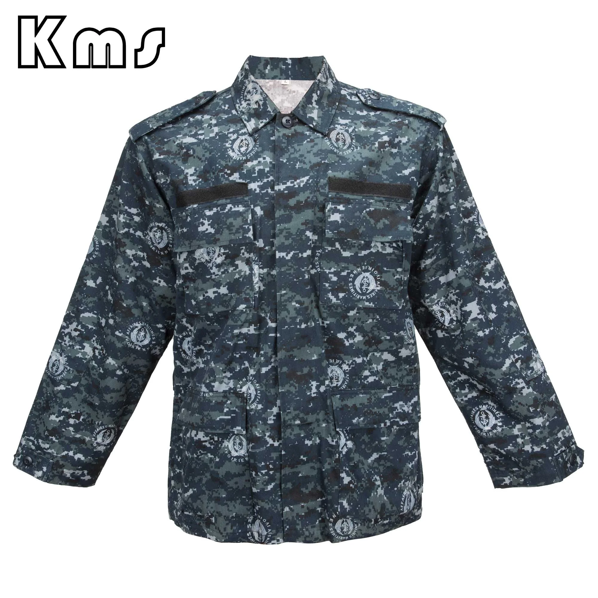 KMS Wholesale Hot Sale BDU Carmouflage Fabric Design Your Own Hunting Uniform Green BDU Formal Tactical  Uniform