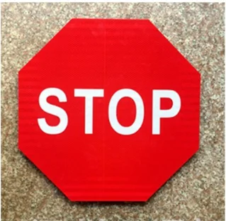 Car red warning triangle road traffic signs