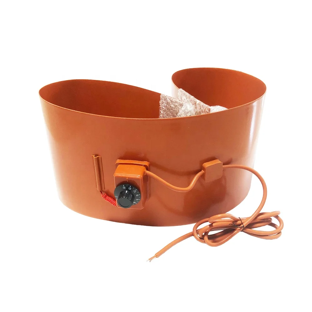 High quality 2000w silicone rubber heater for 200l drum container oil heating pad